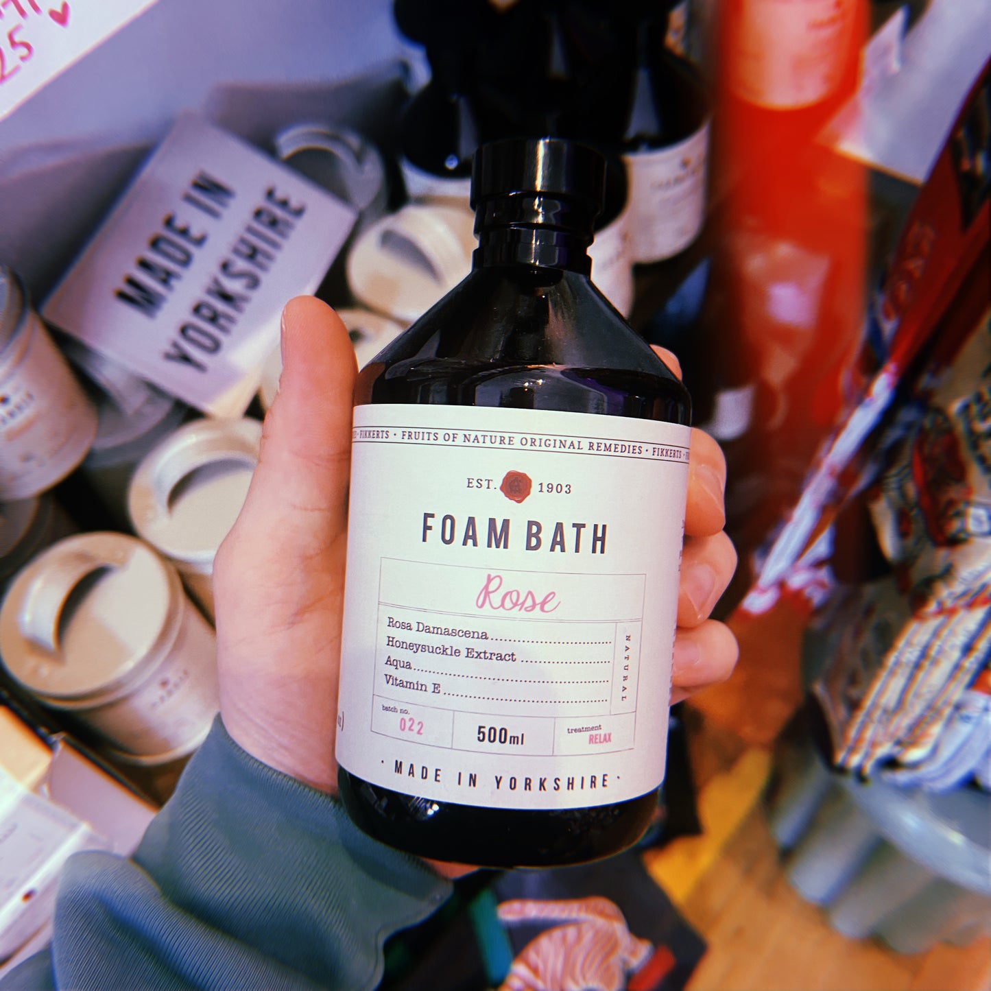 ROSE 500ML FOAM BATH