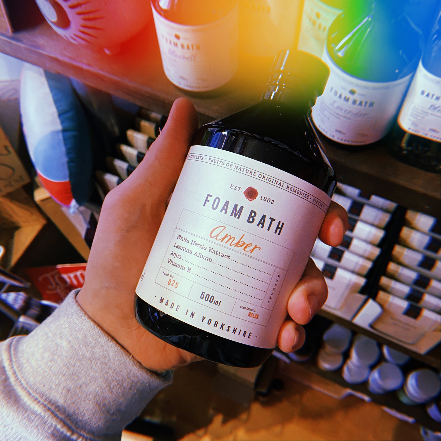 AMBER 500ML FOAM BATH