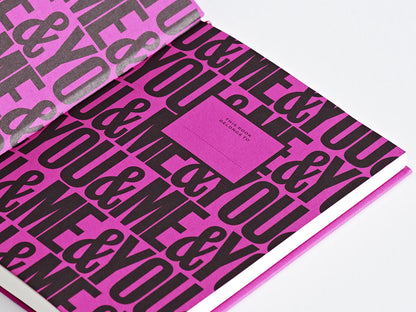 'YOU AND ME, ME AND YOU' A5 LINED ANTHONY BURRILL JOURNAL
