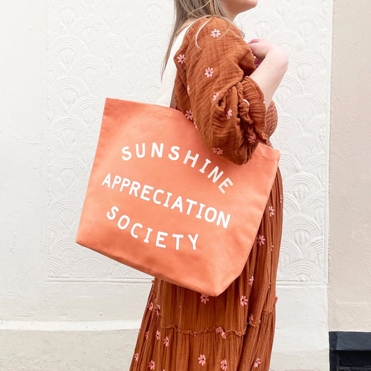 'SUNSHINE APPRECIATION ' PEACH TOTE