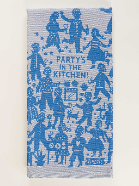 PARTY'S IN THE KITCHEN DISH TOWEL