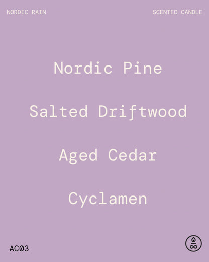 AetherCo: Nordic Rain 160g Candle