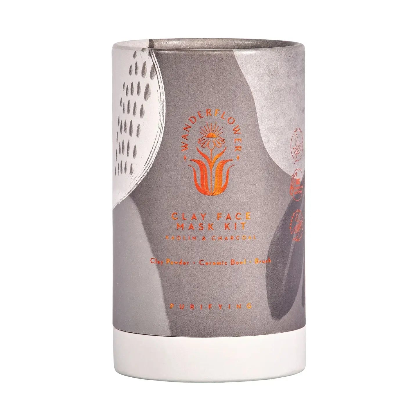 Purifying Clay Face Mask Kit - Kaolin & Charcoal