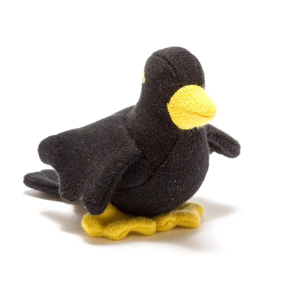 Knitted Cotton Blackbird Plush Toy