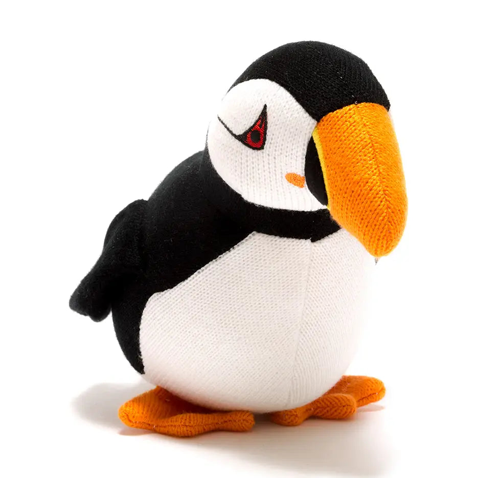Knitted Puffin Plush Toy