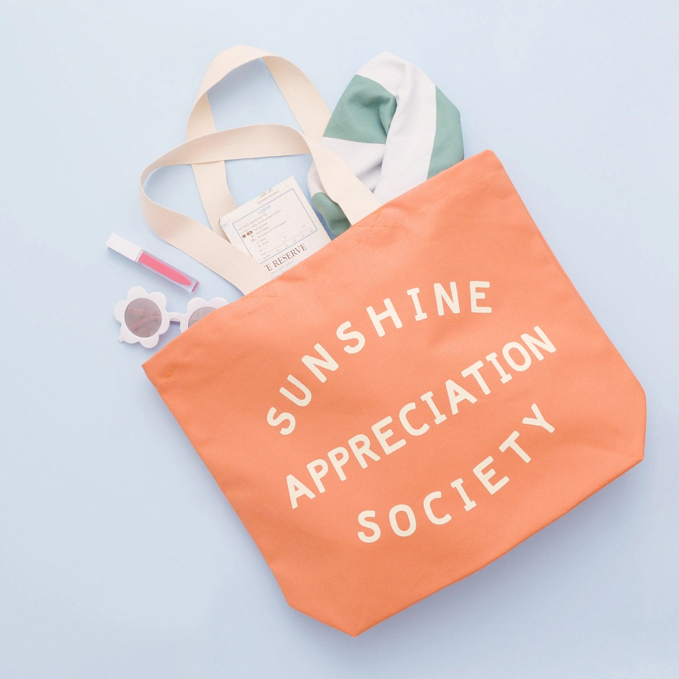 'SUNSHINE APPRECIATION ' PEACH TOTE