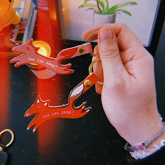 FOR FOX SAKE KEYRING