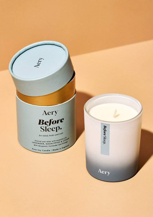 BEFORE SLEEP SCENTED CANDLE - LAVENDER, EUCALYPTUS & CEDAR