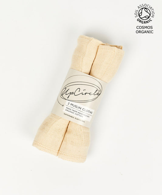 ORGANIC MUSLIN CLOTHS - 2 PIECES