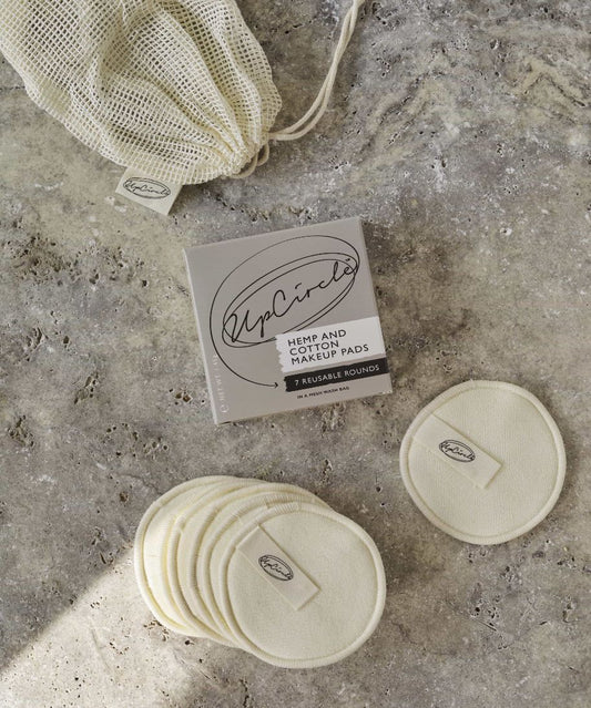 HEMP + COTTON MAKEUP REMOVER PADS
